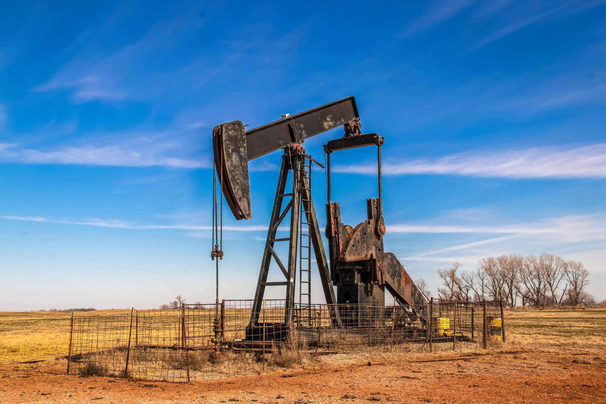 old oil rig well