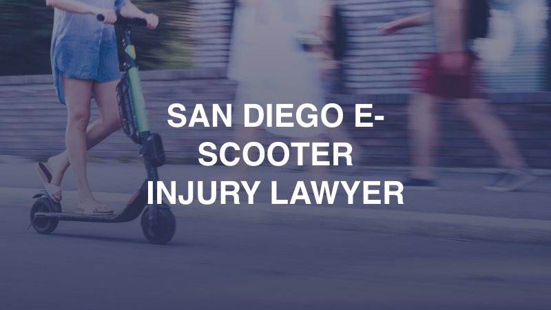 San Diego E-Scooter Injury Lawyer