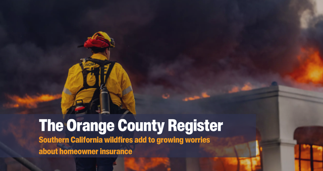 Southern California wildfires add to growing worries about homeowner insurance