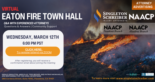 Eaton Fire Virtual Town Hall (March 12th)