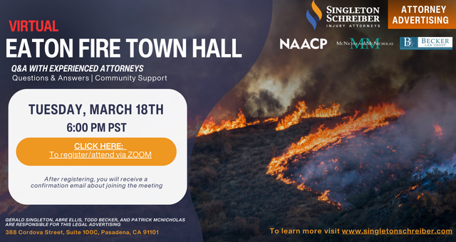 Eaton Fire Virtual Town Hall (March 18th)