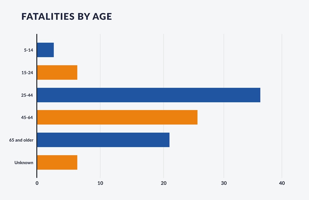 e-bike deaths by age