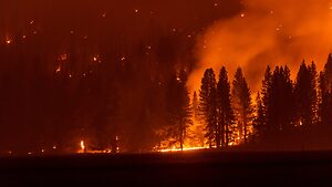 Klamath National Forest burns in wildfire in California