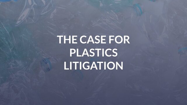 The Case for Plastics Litigation